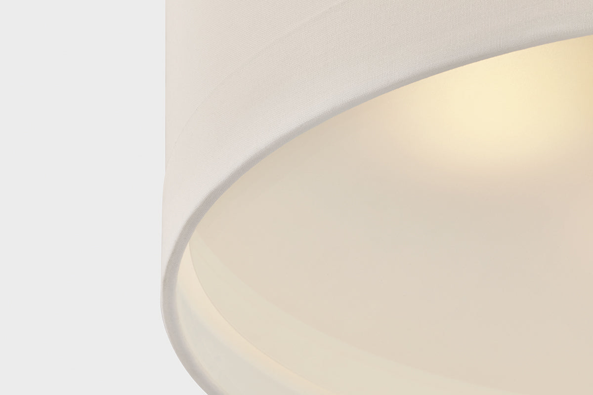 Hudson Valley Ashland 4-Light Flush Mount in Aged Brass, room setting 2