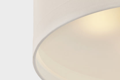 Hudson Valley Ashland 4-Light Flush Mount in Aged Brass, room setting 2