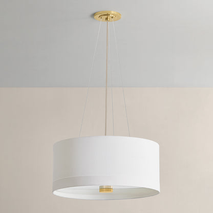 Hudson Valley Ashland 4-Light Pendant in Aged Brass, alternate view 1