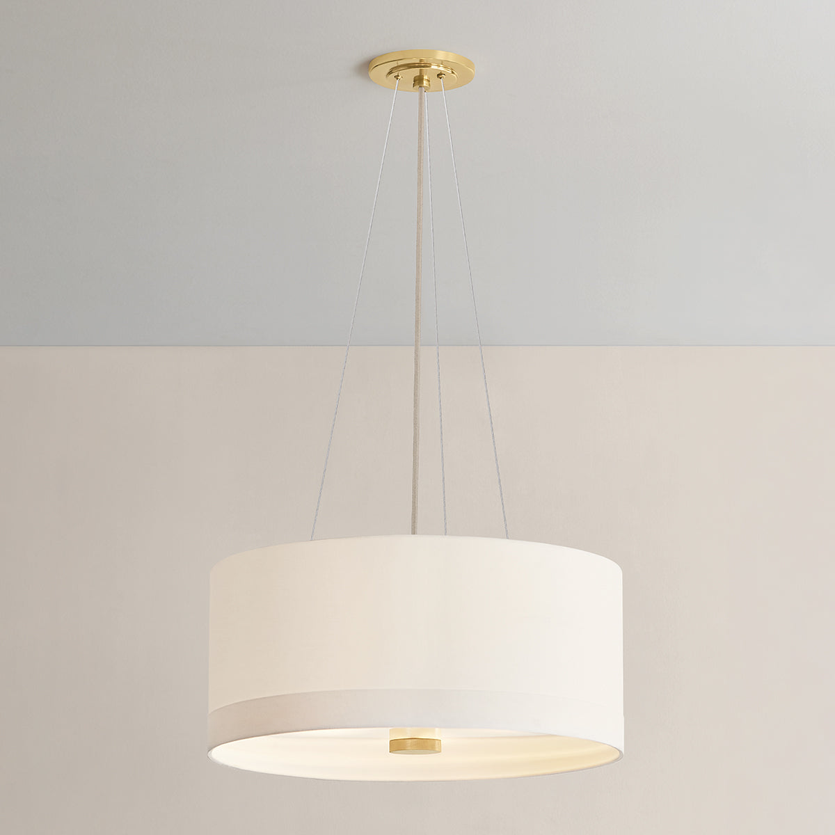Hudson Valley Ashland 4-Light Pendant in Aged Brass, alternate view 2