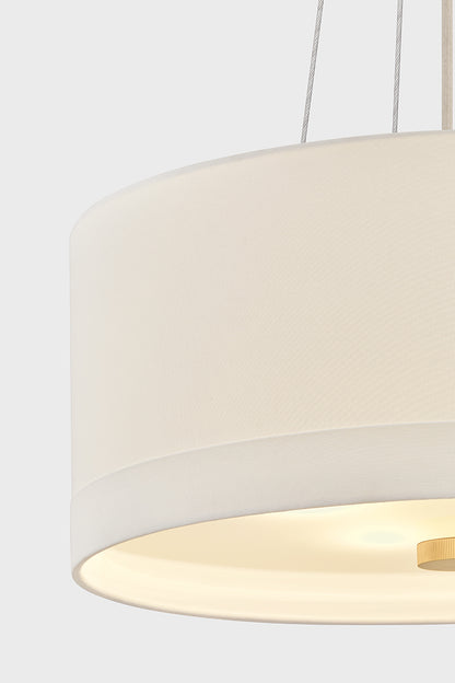Hudson Valley Ashland 4-Light Pendant in Aged Brass, room setting 2