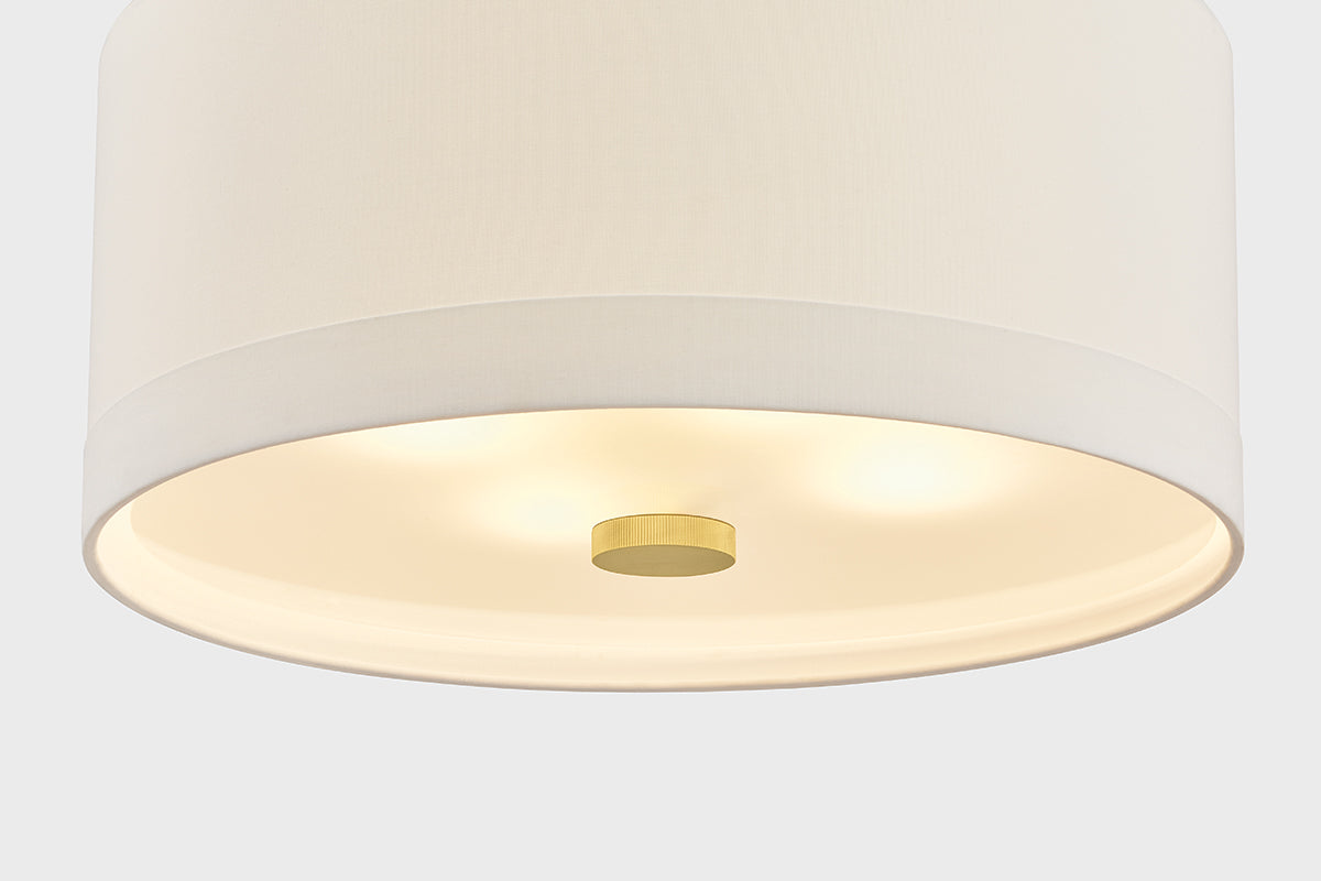 Hudson Valley Ashland 4-Light Pendant in Aged Brass, room setting 3