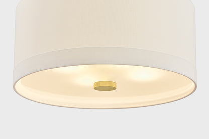 Hudson Valley Ashland 4-Light Pendant in Aged Brass, room setting 3