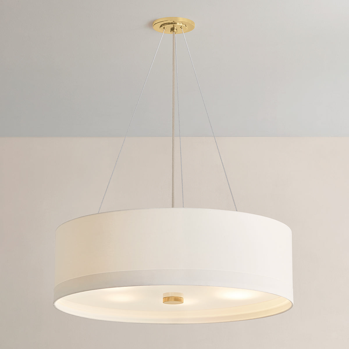 Hudson Valley Ashland 6-Light Pendant in Aged Brass, alternate view 2