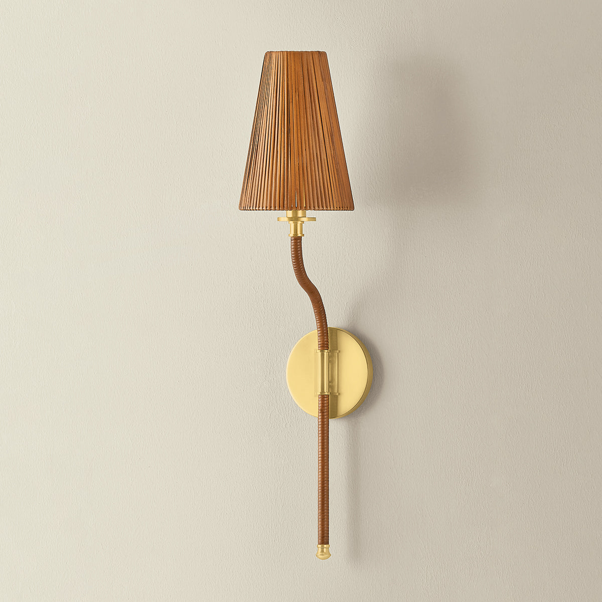 Hudson Valley Atwood Wall Sconce in Aged Brass, alternate view 1