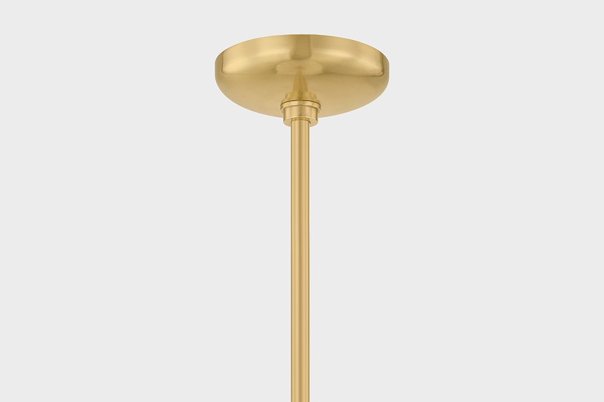 Hudson Valley Auburndale Pendant Aged Brass detail view 3