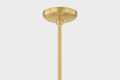 Hudson Valley Auburndale Pendant Aged Brass detail view 3