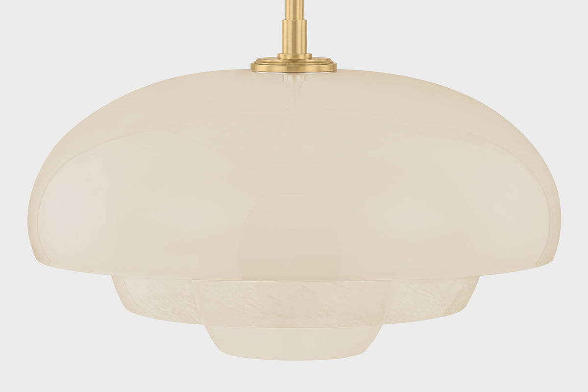 Hudson Valley Auburndale Pendant Aged Brass detail view 4
