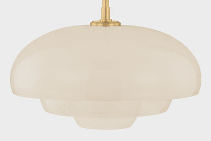 Hudson Valley Auburndale Pendant Aged Brass detail view 4