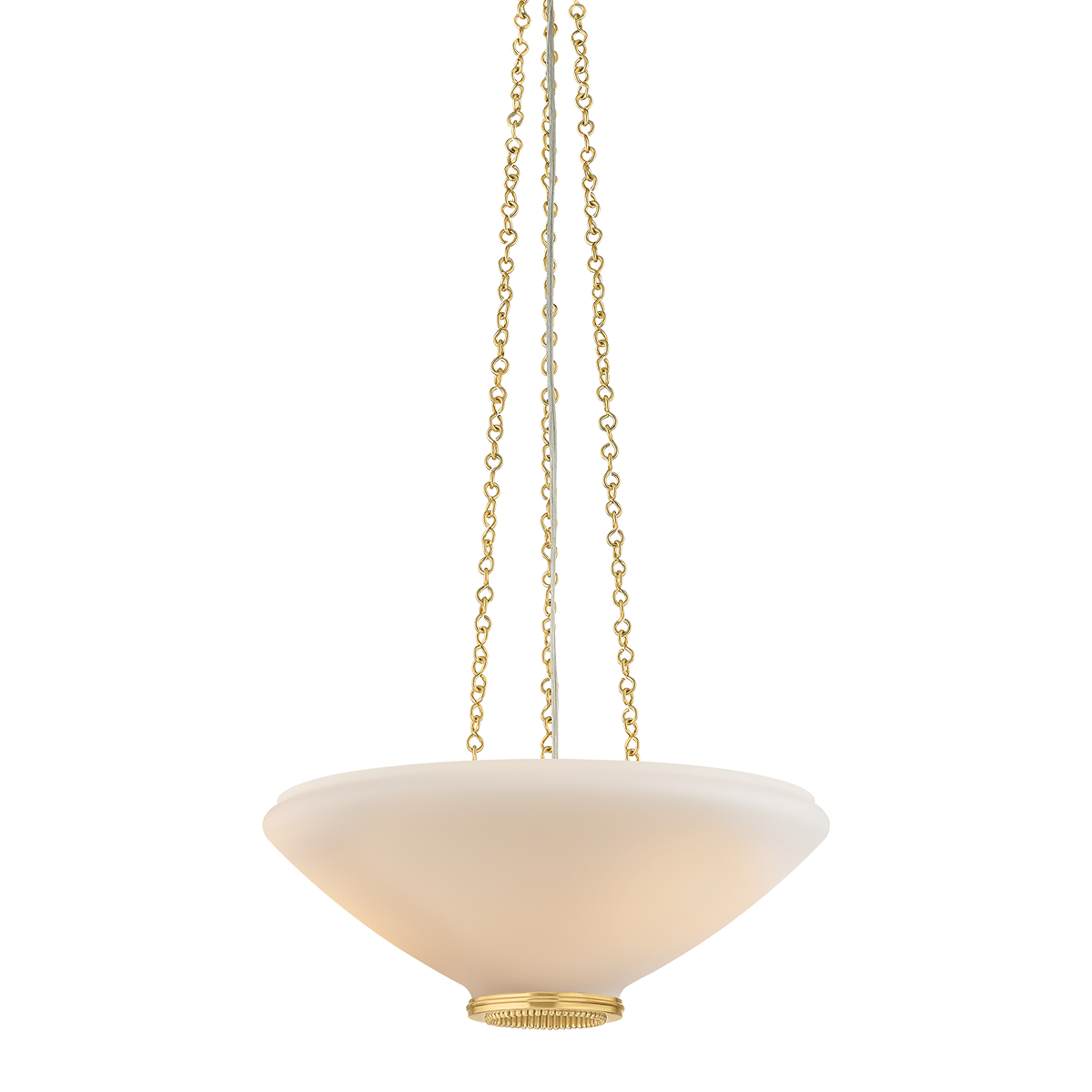 Hudson Valley Awosting 17" 3-Light Pendant Aged Brass