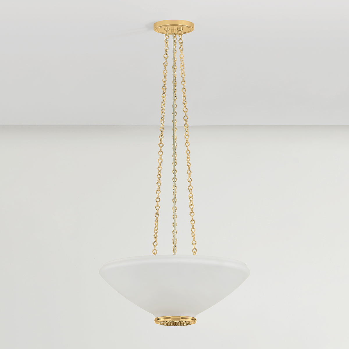 Hudson Valley Awosting 17" 3-Light Pendant in Aged Brass, alternate view 1