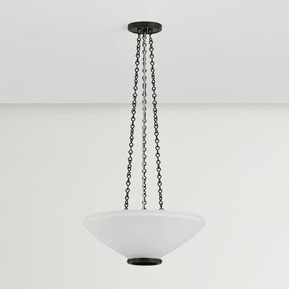 Hudson Valley Awosting 17" 3-Light Pendant in Distressed Bronze, alternate view 1