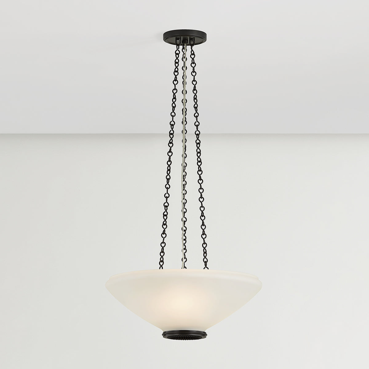 Hudson Valley Awosting 17" 3-Light Pendant in Distressed Bronze, alternate view 2