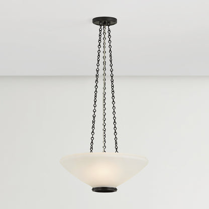 Hudson Valley Awosting 17" 3-Light Pendant in Distressed Bronze, alternate view 2