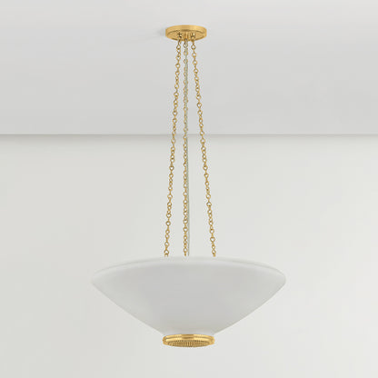 Hudson Valley Awosting 22" 3-Light Pendant in Aged Brass, alternate view 1