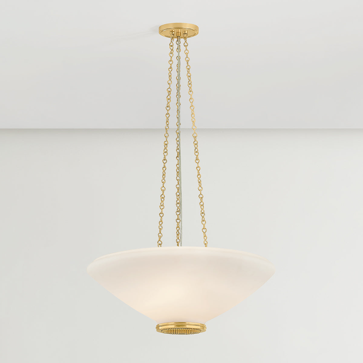 Hudson Valley Awosting 22" 3-Light Pendant in Aged Brass, alternate view 2