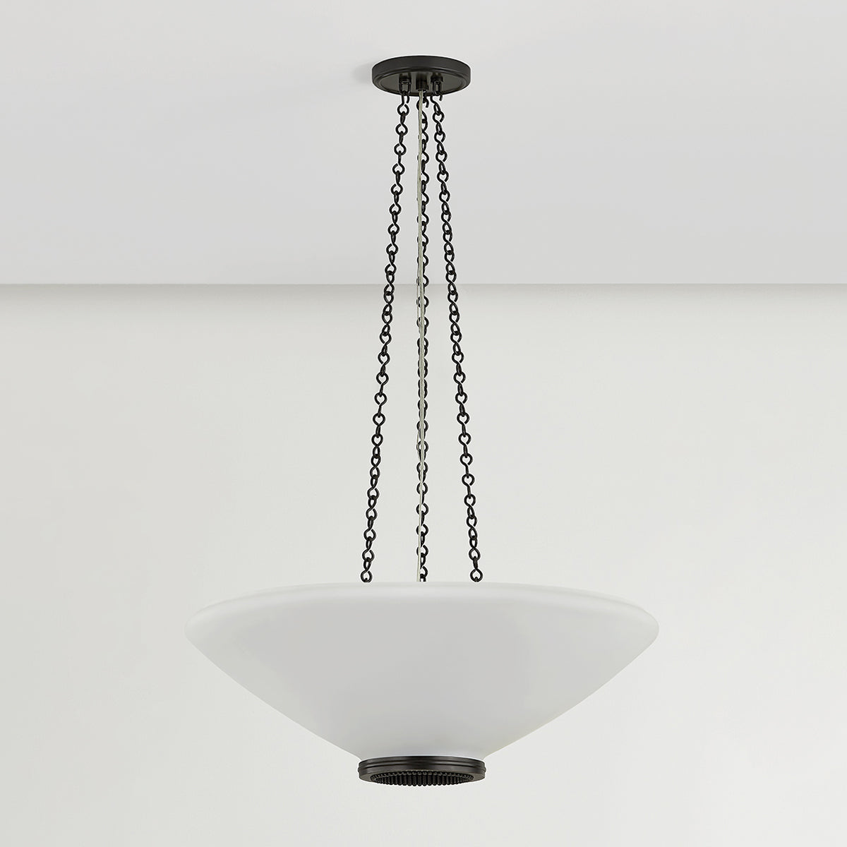Hudson Valley Awosting 22" 3-Light Pendant in Distressed Bronze, alternate view 1