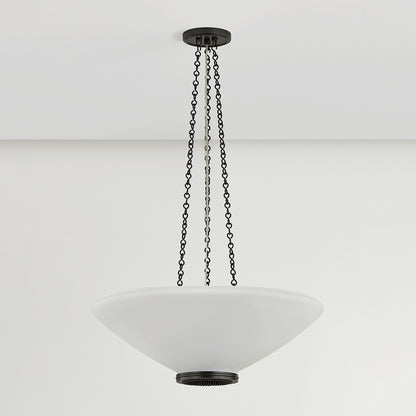 Hudson Valley Awosting 22" 3-Light Pendant in Distressed Bronze, alternate view 1