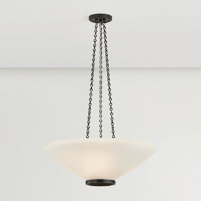 Hudson Valley Awosting 22" 3-Light Pendant in Distressed Bronze, alternate view 2