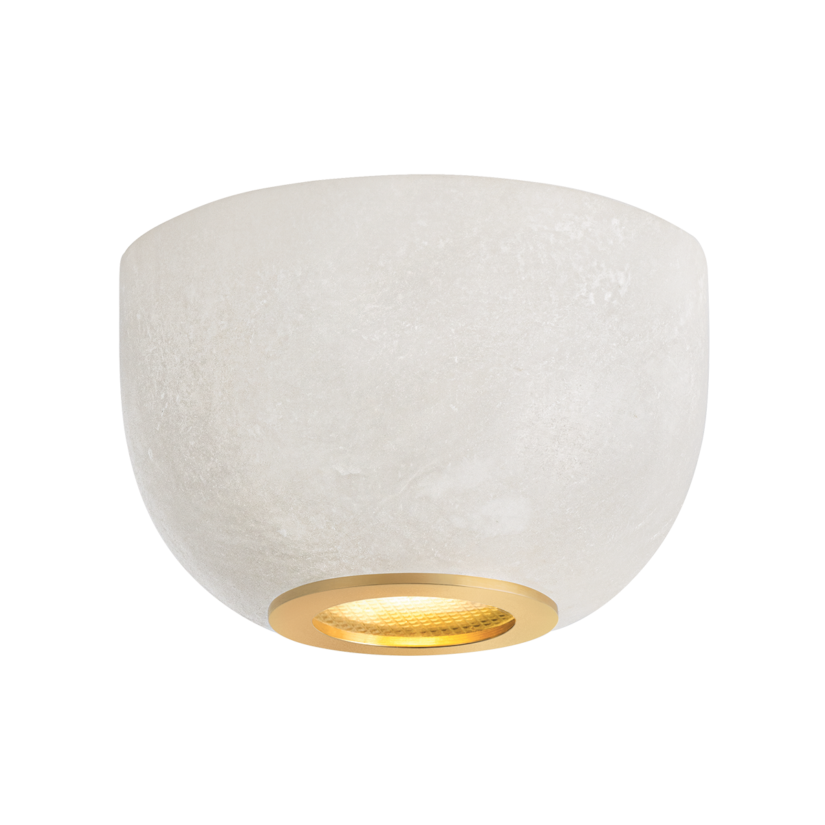 Hudson Valley Bains Corner Flush Mount Aged Brass