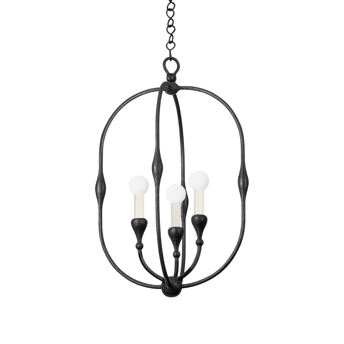 Hudson Valley Baltic 3-Light Pendant Aged Iron