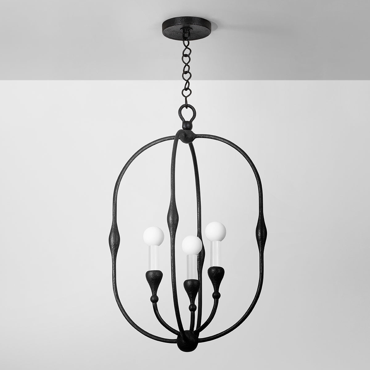 Hudson Valley Baltic 3-Light Pendant in Aged Iron, alternate view 1
