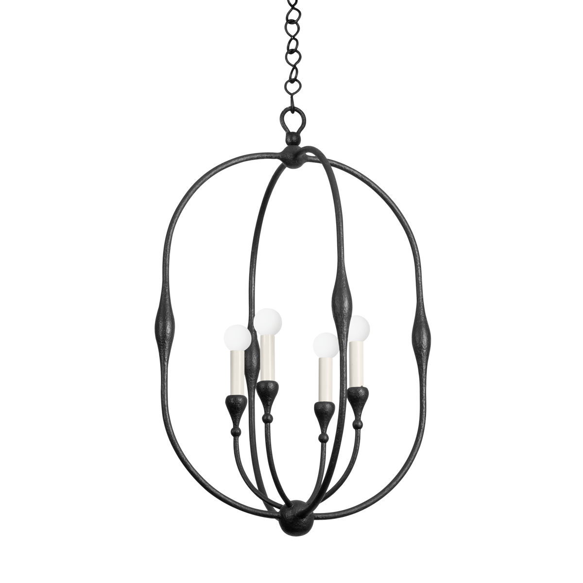 Hudson Valley Baltic 4-Light Pendant Aged Iron