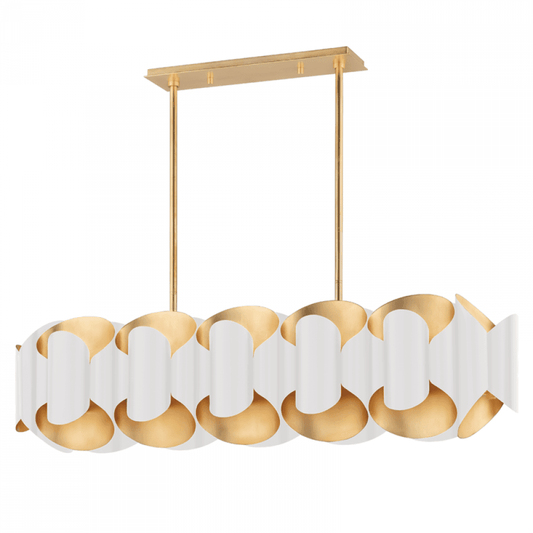 Hudson Valley Banks Island Light Gold Leaf, White