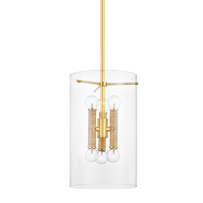 Hudson Valley Barlow 6-Light Lantern Aged Brass