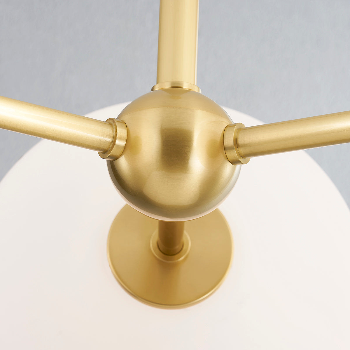 Hudson Valley Barrow Chandelier in Aged Brass, alternate view 1