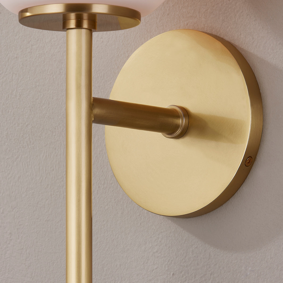 Hudson Valley Barrow Wall Sconce in Aged Brass, alternate view 2