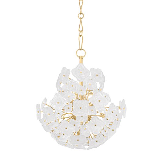 Hudson Valley Barrytown 7-Light Chandelier Vintage Gold Leaf