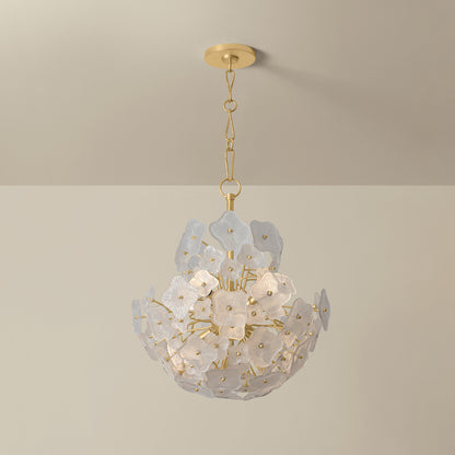 Hudson Valley Barrytown 7-Light Chandelier in Vintage Gold Leaf, alternate view 1