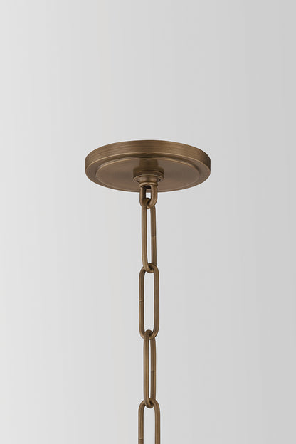 Hudson Valley Barryville 12" Pendant in Historic Bronze, room setting 1