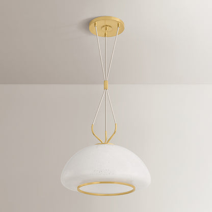Hudson Valley Baudette 18" Pendant in Aged Brass, alternate view 1