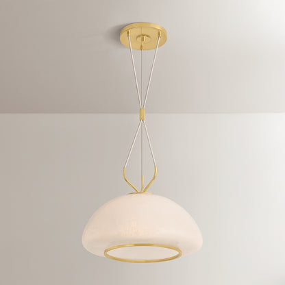 Hudson Valley Baudette 18" Pendant in Aged Brass, alternate view 2