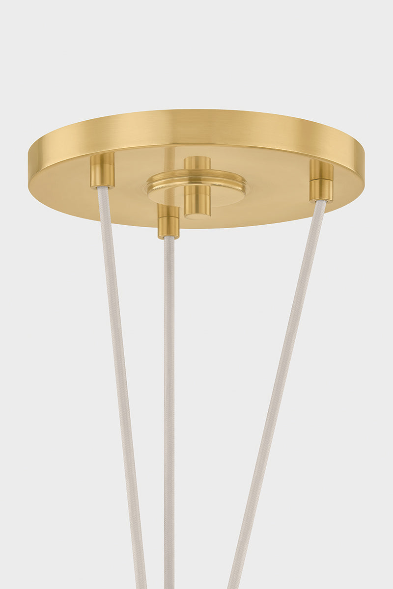 Hudson Valley Baudette 18" Pendant in Aged Brass, room setting 2
