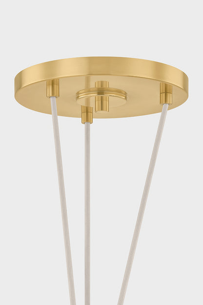 Hudson Valley Baudette 18" Pendant in Aged Brass, room setting 2