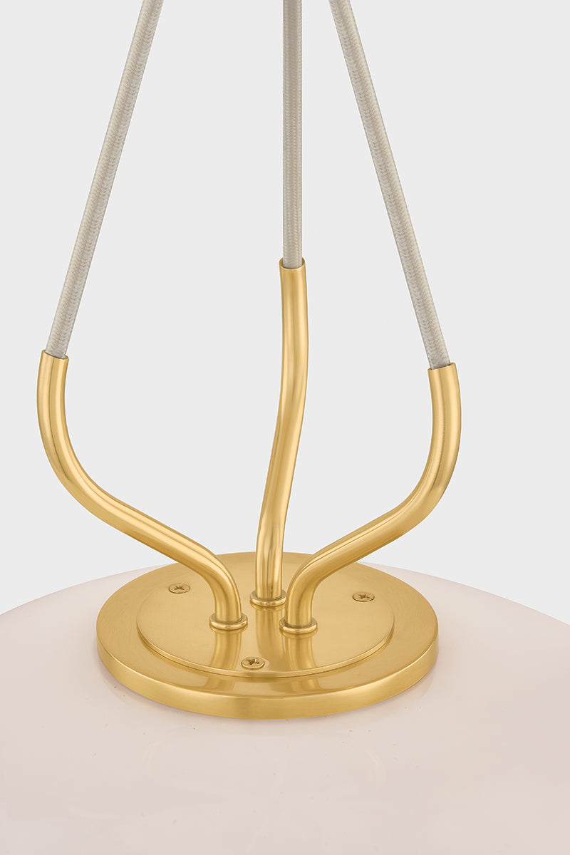 Hudson Valley Baudette 18" Pendant in Aged Brass, room setting 3