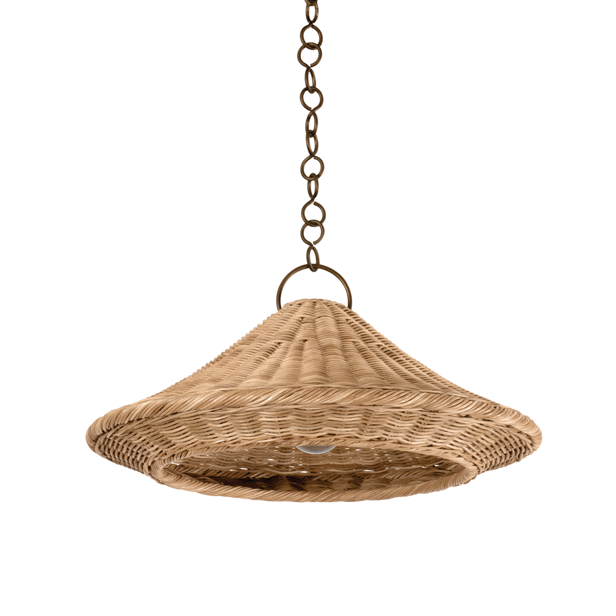 Hudson Valley Baychester 22" Pendant Bronze Leaf