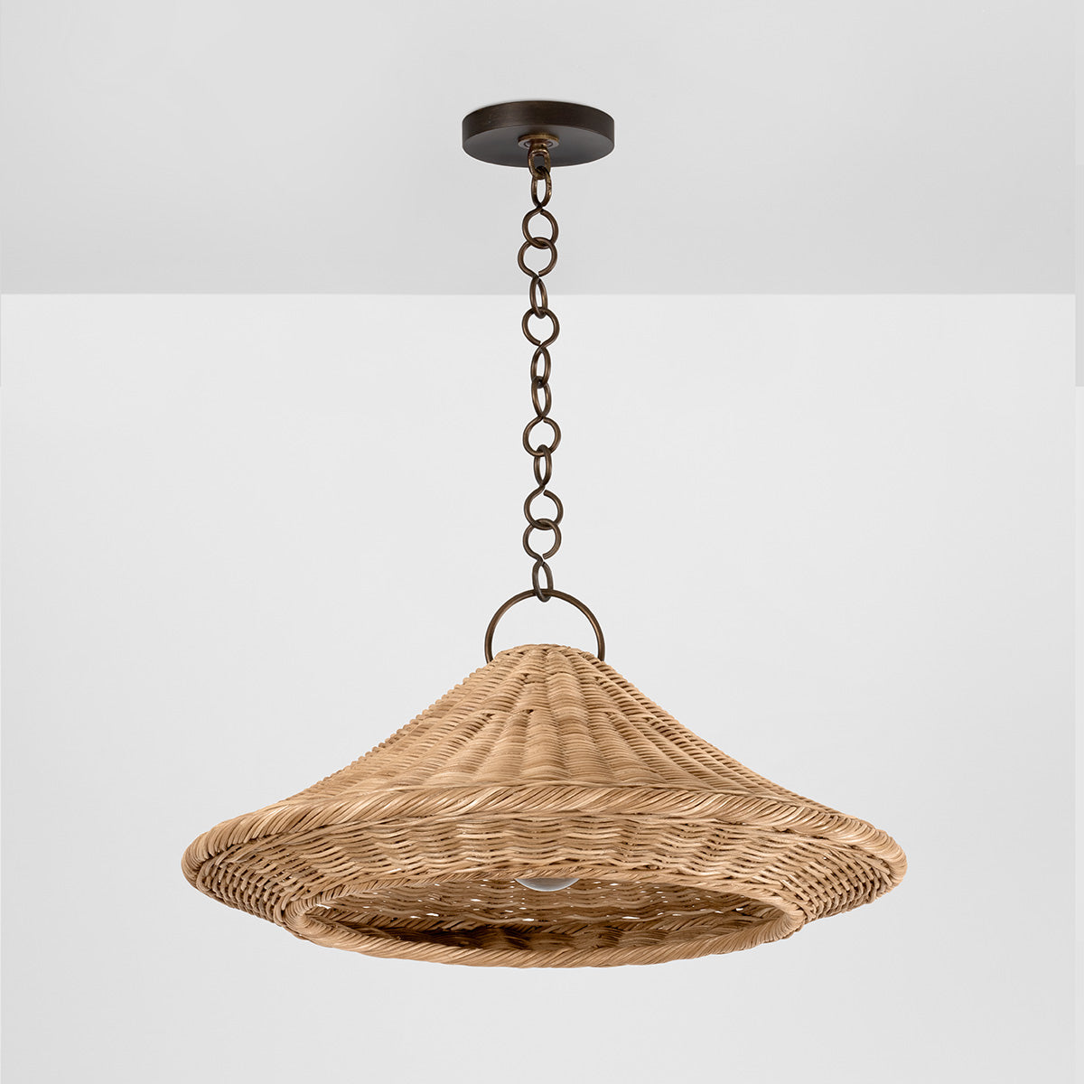 Hudson Valley Baychester 22" Pendant in Bronze Leaf, alternate view 1