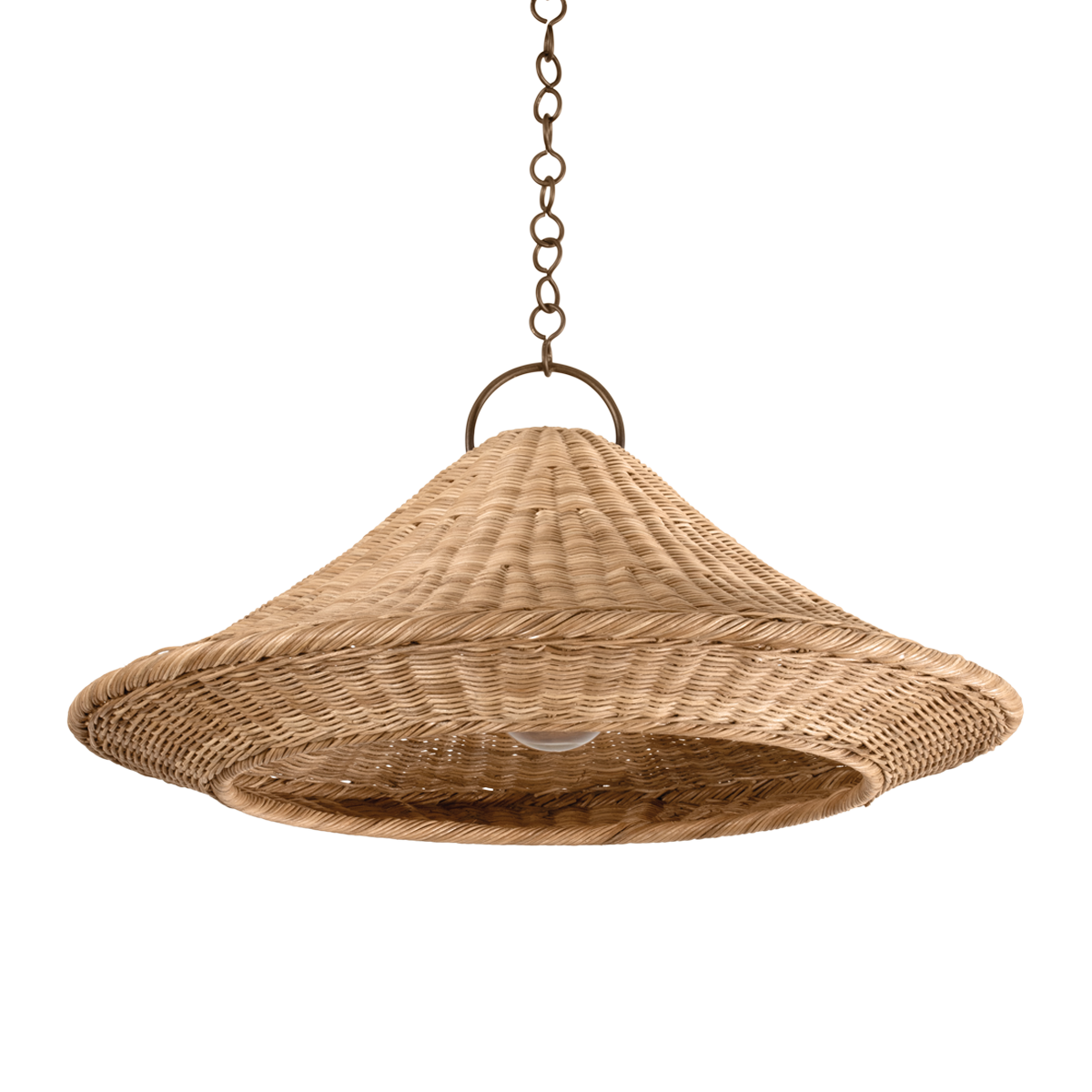 Hudson Valley Baychester 32" Pendant Bronze Leaf