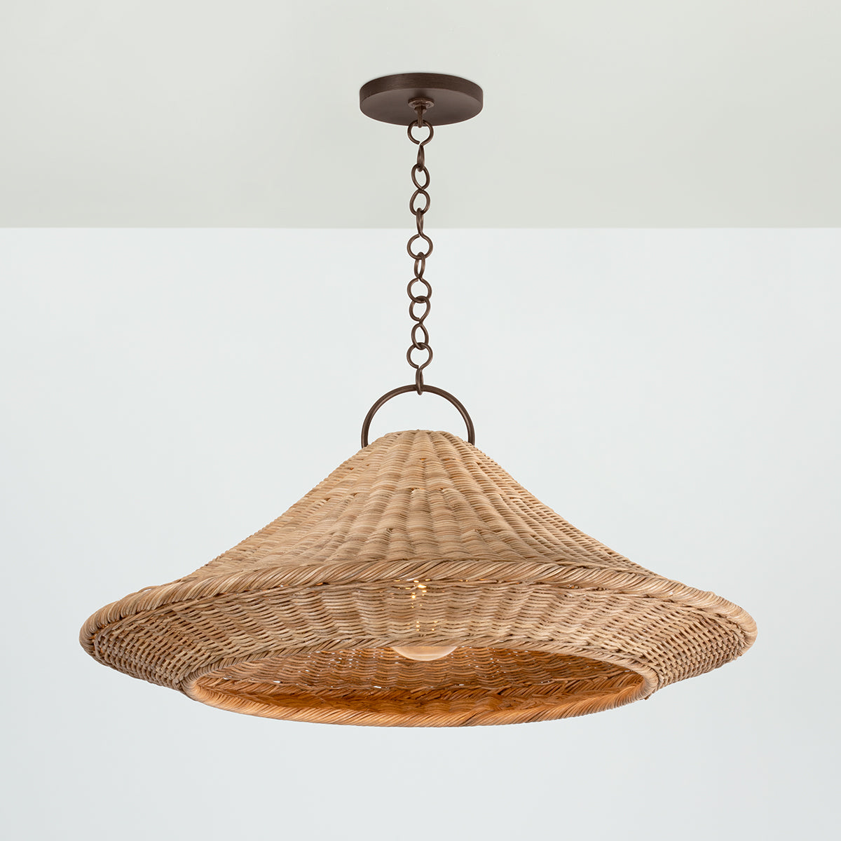 Hudson Valley Baychester 32" Pendant in Bronze Leaf, alternate view 2