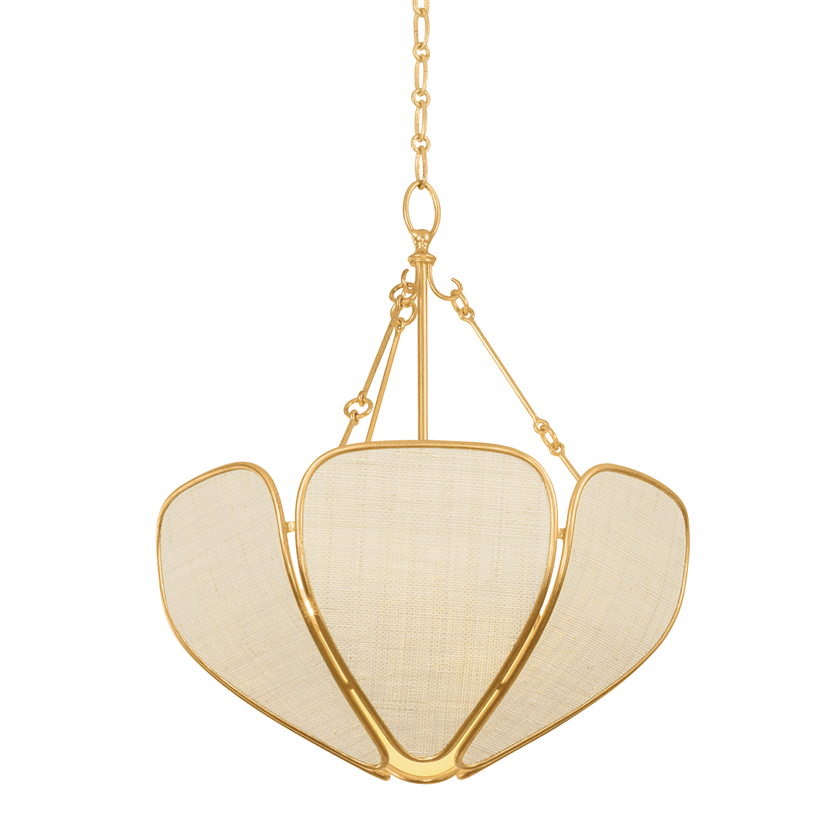 Hudson Valley Bayville 3-Light Pendant Vintage Gold Leaf