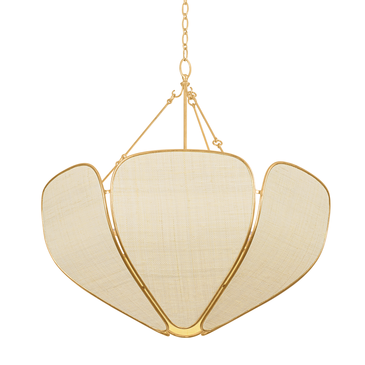 Hudson Valley Bayville 6-Light Pendant Vintage Gold Leaf