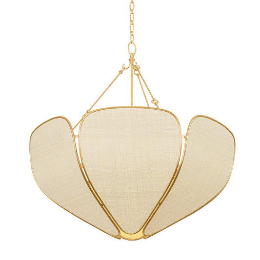 Hudson Valley Bayville 6-Light Pendant Vintage Gold Leaf