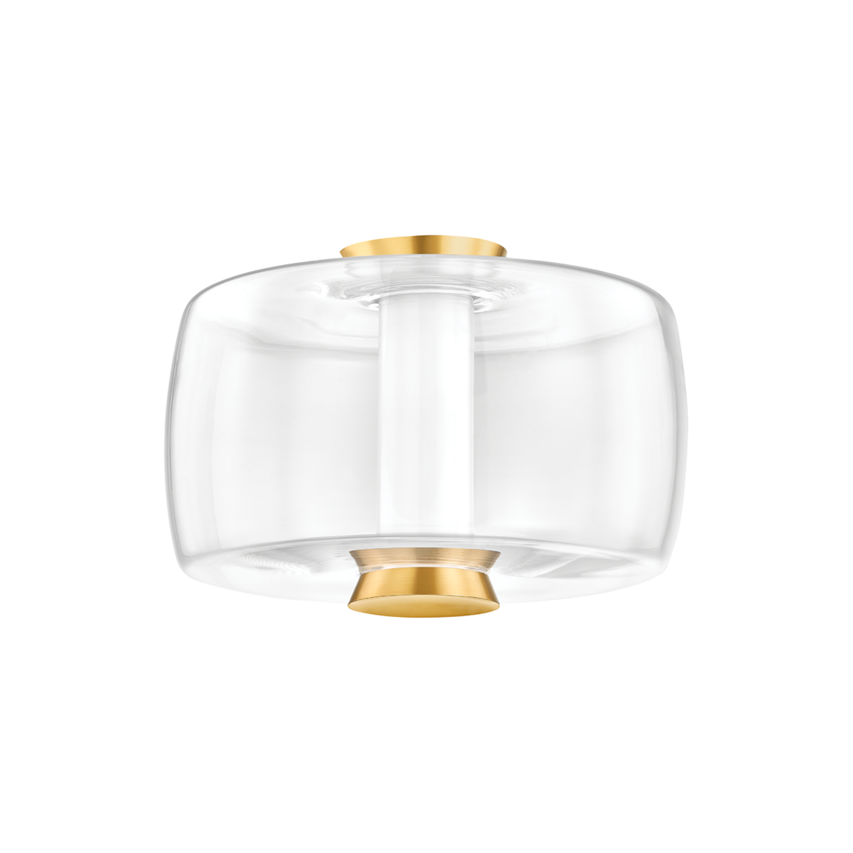 Hudson Valley Beau Flush Mount Aged Brass