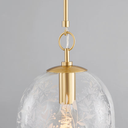 Hudson Valley Belleville 10" Pendant in Aged Brass, alternate view 1