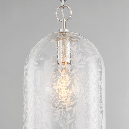 Hudson Valley Belleville 10" Pendant in Polished Nickel, alternate view 1