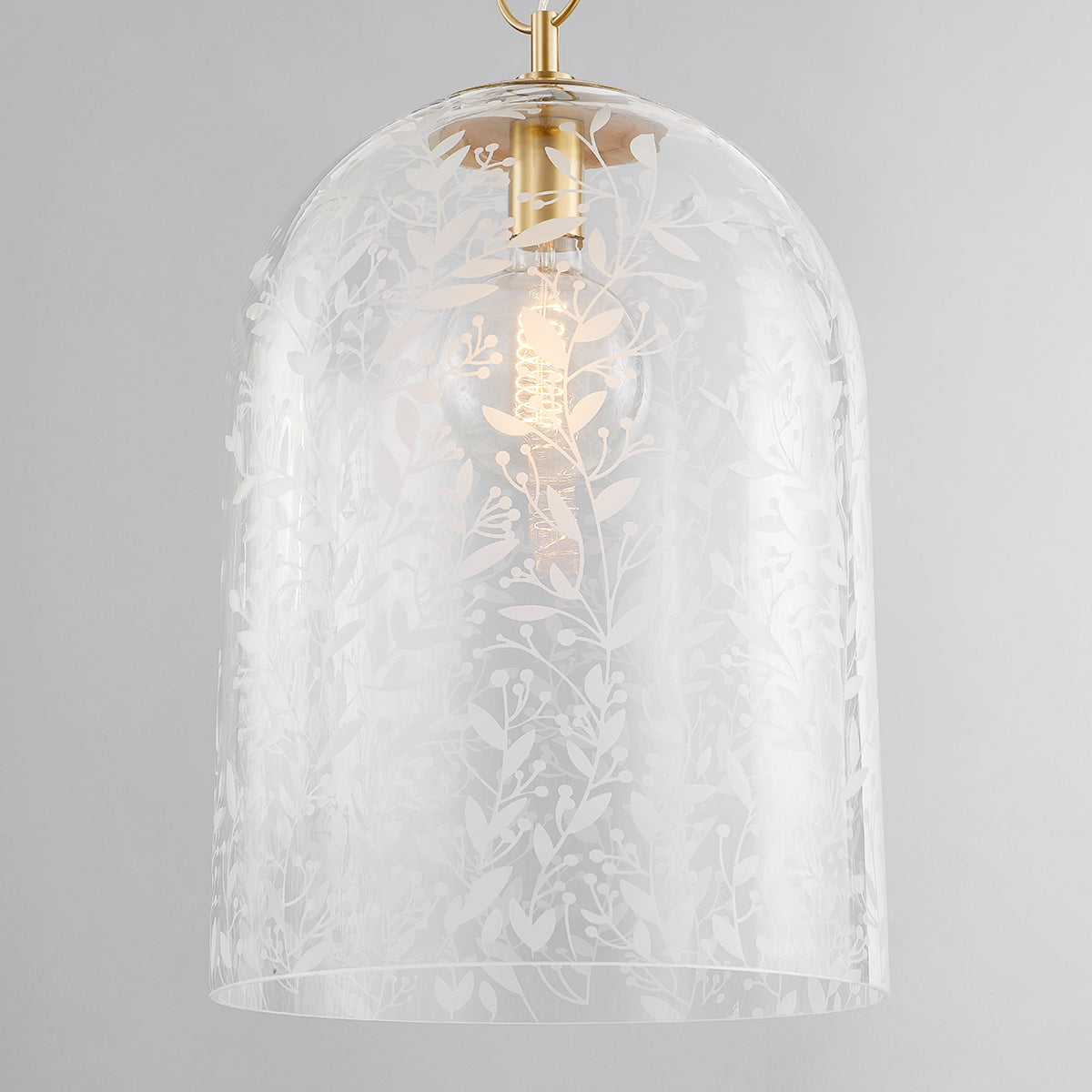 Hudson Valley Belleville 14" Pendant in Aged Brass, alternate view 1